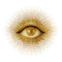 Golden Eye of Providence Divine Vision and Enlightenment
