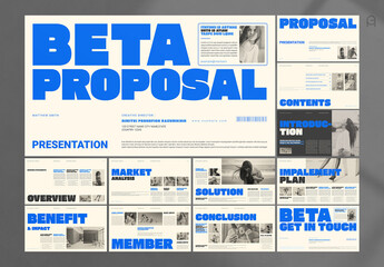 Minimal Business Proposal Presentation Template Design
