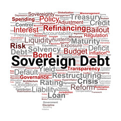 Sovereign Debt Word Cloud. Core Concepts in Government Debt and Economic Stability