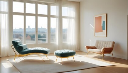 interior modern design room 3d