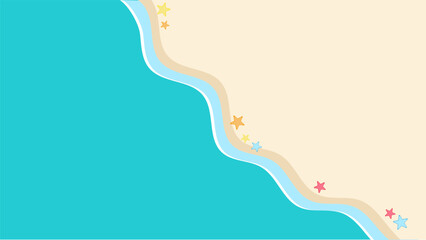 summer background with waves