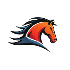 Stylized Horse Head Logo Vector Design