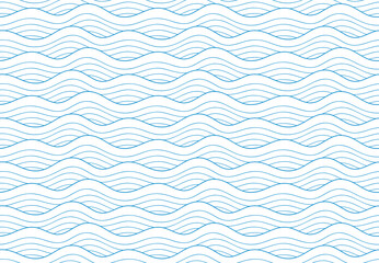 Background pattern with doodle waves