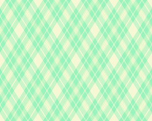 Argyle pattern of geometric rhombus. Harlequin check wallpaper design. Classic diamond shaped textile material for web background, print fabric clothing, sweater, wrapping paper, gift card, invitation