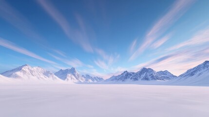 Fototapeta premium winter mountain landscape