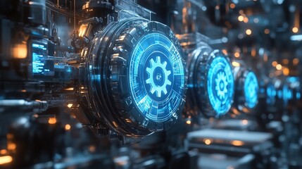 Fototapeta premium Futuristic Gear System