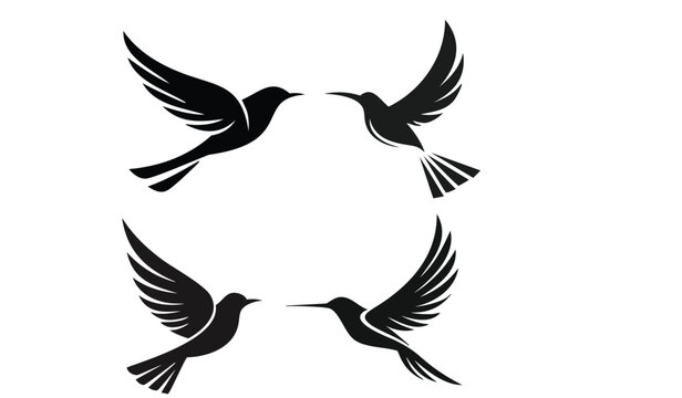 "Flying Birds Silhouette Vector Design