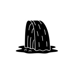 creative details Waterfall Icon vector Illustration