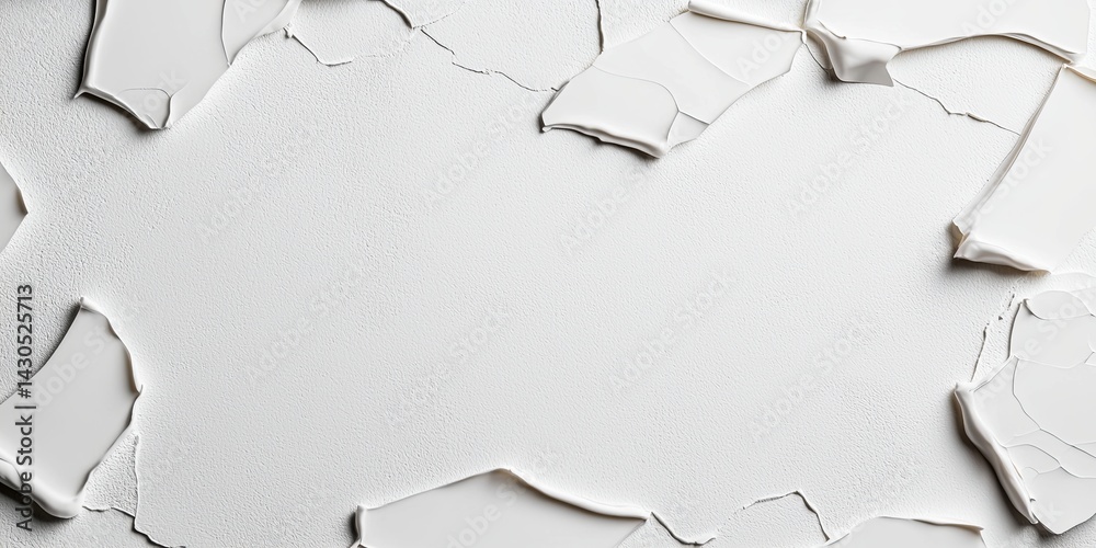 Poster Textured white wall with rough surface, perfect for background and design projects, showcasing simplicity and minimalism in contemporary spaces