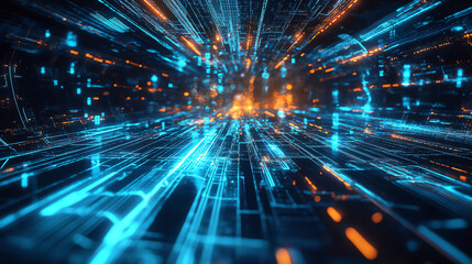 : Modern Business Team Collaboration on Digital