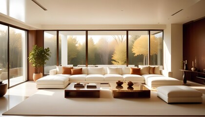 interior modern design room 3d