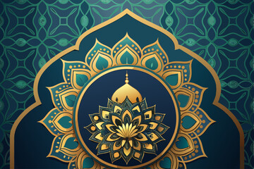 Abstract floral seamless vector pattern for decorative vintage ornament design