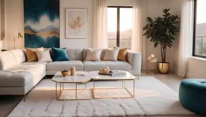 Fototapeta premium interior modern design room 3d