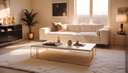 interior modern design room 3d