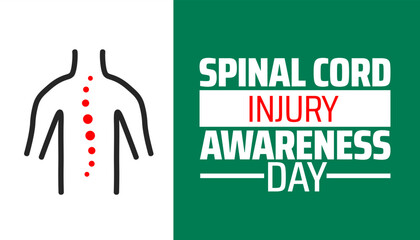 Spinal Cord Injury Awareness Day background banner or poster design template. observed every year in May. Holiday concept. Use to any Template, card, poster, placard, template.