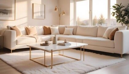 interior modern design room 3d