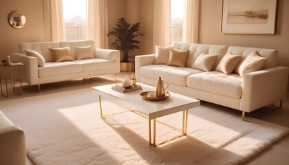 interior modern design room 3d