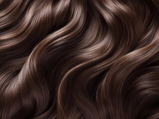 Naklejka premium long brown hair
