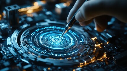 Obraz premium Futuristic Technology Concept