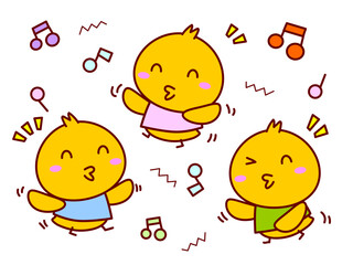ひよこのダンス © twomoons