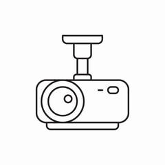 projector icon vector sign