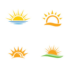 set of sun icons
