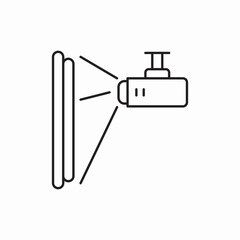 projector icon vector sign