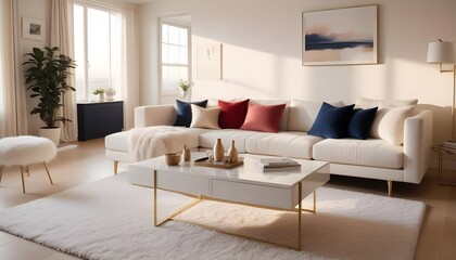 interior modern design room 3d