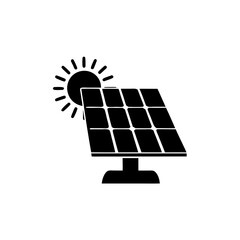 creative details solar panel icon vector illustration	