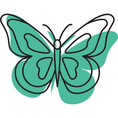 Handrawn Butterfly Icon
