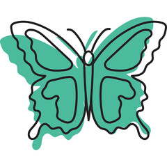 Handrawn Butterfly Icon