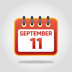 September 11 Calendar Illustration