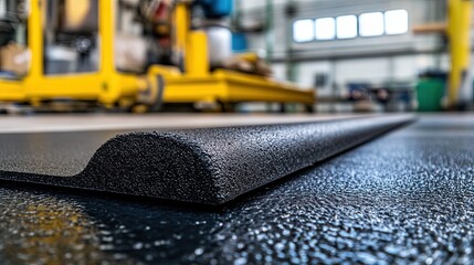Industrial rubber floor transition for heavy-traffic areas, practical focus 