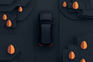 Car Navigation Map View