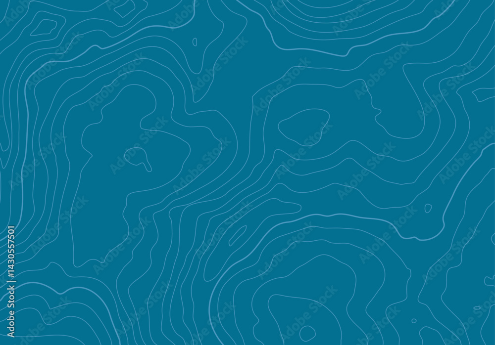 Leinwandbilder Topographic map background with altitude lines. Abstract terrain topography with elevation levels of the relief