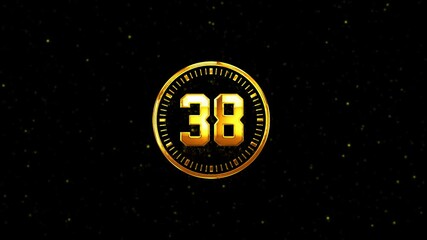 Coming 38 Hours Left, 38 Hours Left Golden Logo