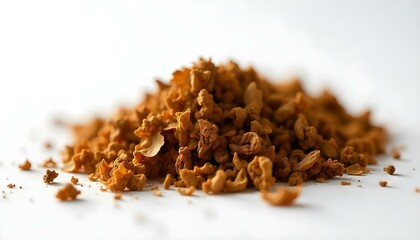 dried smoking tobacco. Isolated on a white background.