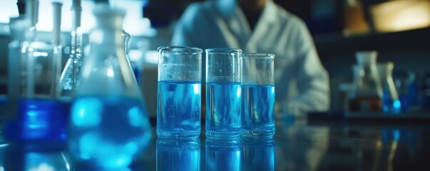 Science Lab: Blue Liquid Experiments