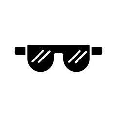 Obraz premium Glasses icon vector illustration isolated on white. . vector illustration, pictogram isolated on white background. color editable