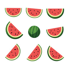 watermelon vector design pack collection