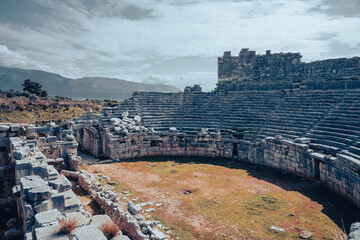 Xanthos or Xanthus Letoon which was the capital of Lycia, illustrates the blending of Lycian...