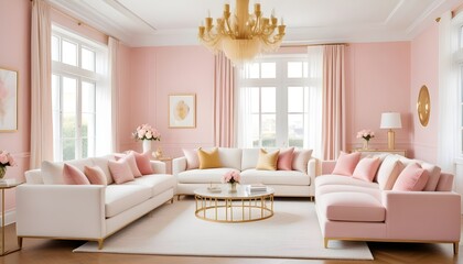interior modern design room 3d