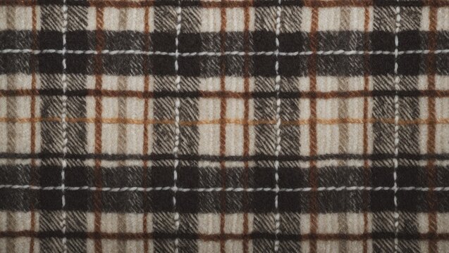Vintage tweed fabric with houndstooth pattern and textured wool background for coats and suits