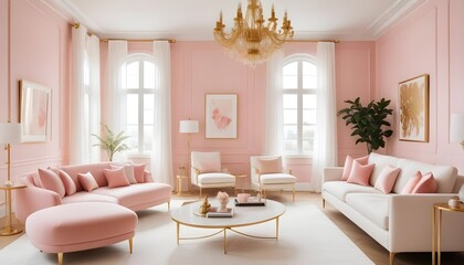 interior modern design room 3d