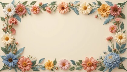 Floral decoration design studio space digital art soft color palette close-up view aesthetic blooming arrangement for home decor inspiration
