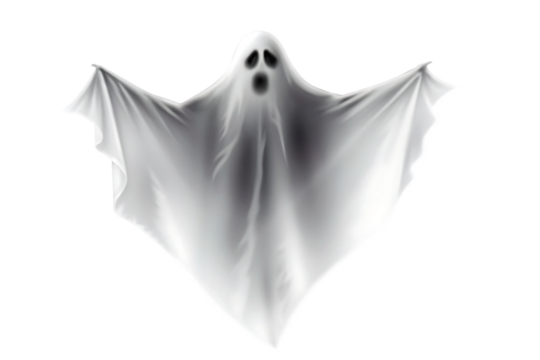 ghost isolated on white background PNG