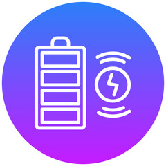 Fototapeta premium Wireless Charging Icon