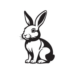 vector illustration of a rabbit