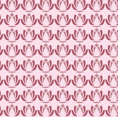 seamless pattern with pink lutus
