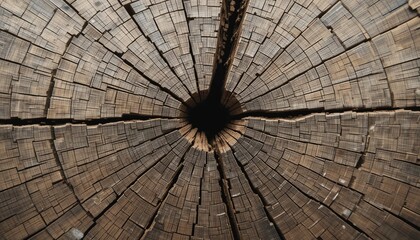 Fototapeta premium Exploring patterns in wood grain nature preserve close-up photography rustic environment unique perspective organic design